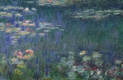 Waterlilies: Green Reflections, 1914-18 (seção esquerda) (veja também 56001 e 56004) de Claude Monet
